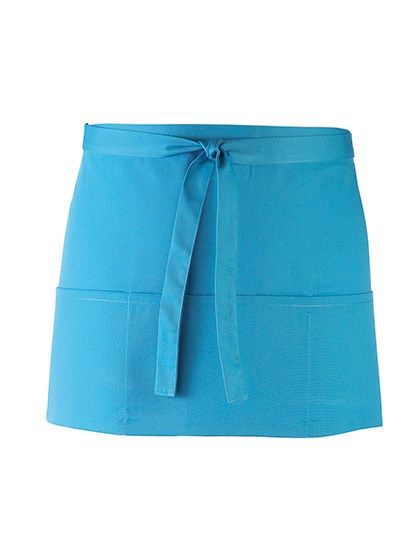 Premier Workwear - Colours Collection 3-Pocket Apron - Turquoise (ca. Pantone 312C)