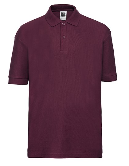Russell Athletic - Kids Classic Polycotton Polo - Burgundy