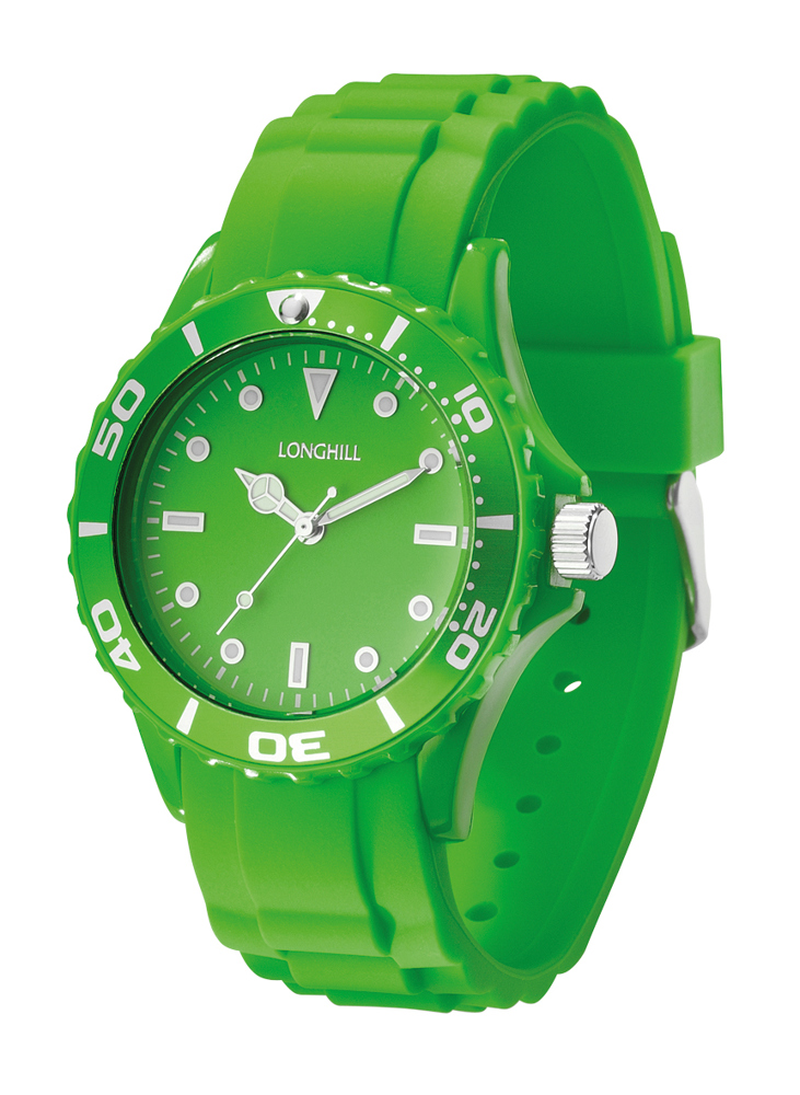 Kunststoffuhr LOGI LADY - grün