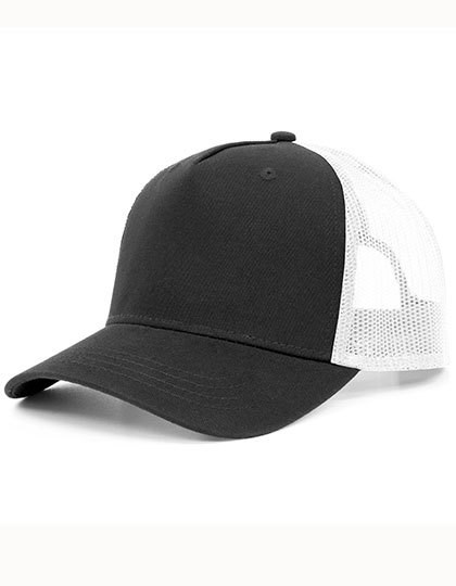 Brain Waves - 5-Panel Trucker Cap Recycled - Black, White