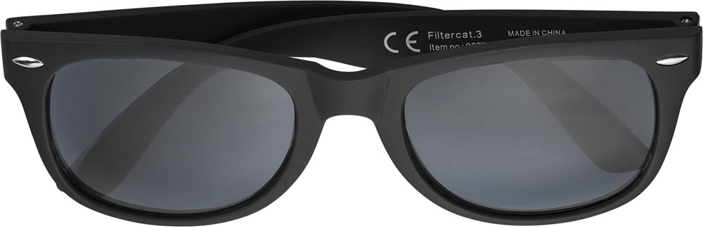 Recyceltem sonnenbrille aus Kunststoff Kenzie - schwarz