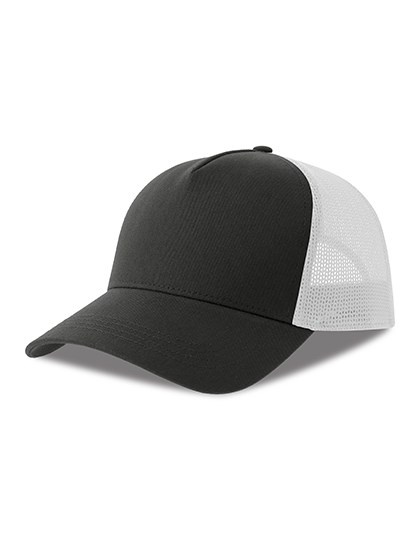 Atlantis - Rapper Cotton-S Cap - Dark Grey, White