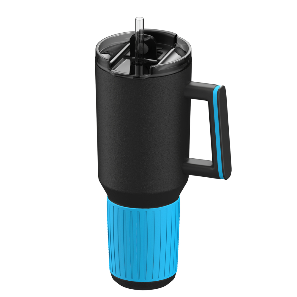 Thermobecher RETUMBLER-myKINGS CANYON 1200 - cyan, schwarz