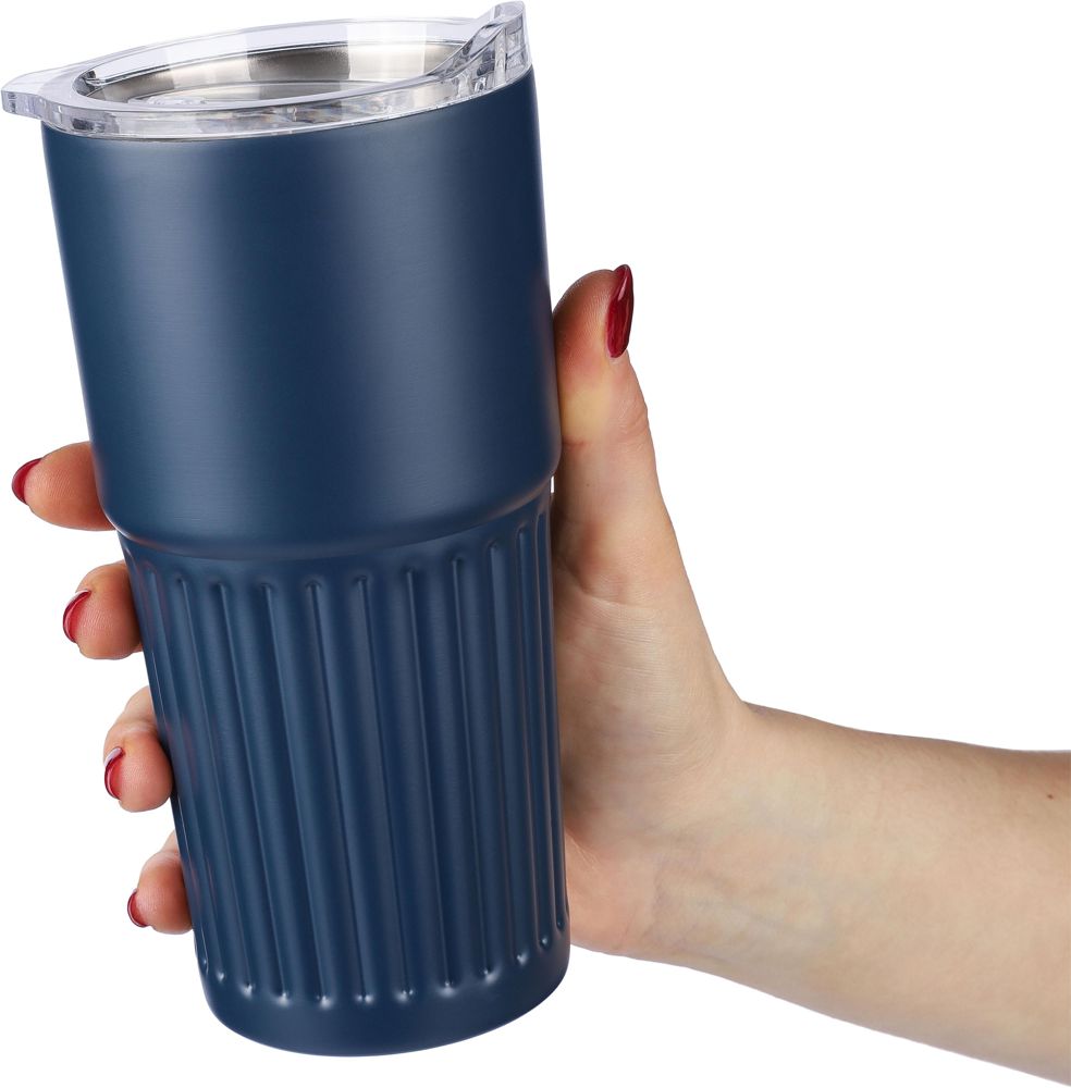 Recycelter doppelwandiger Trinkbecher aus Edelstahl (500 ml) Kael