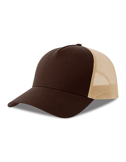 Atlantis - Rapper Cotton-S Cap - Brown, Stone