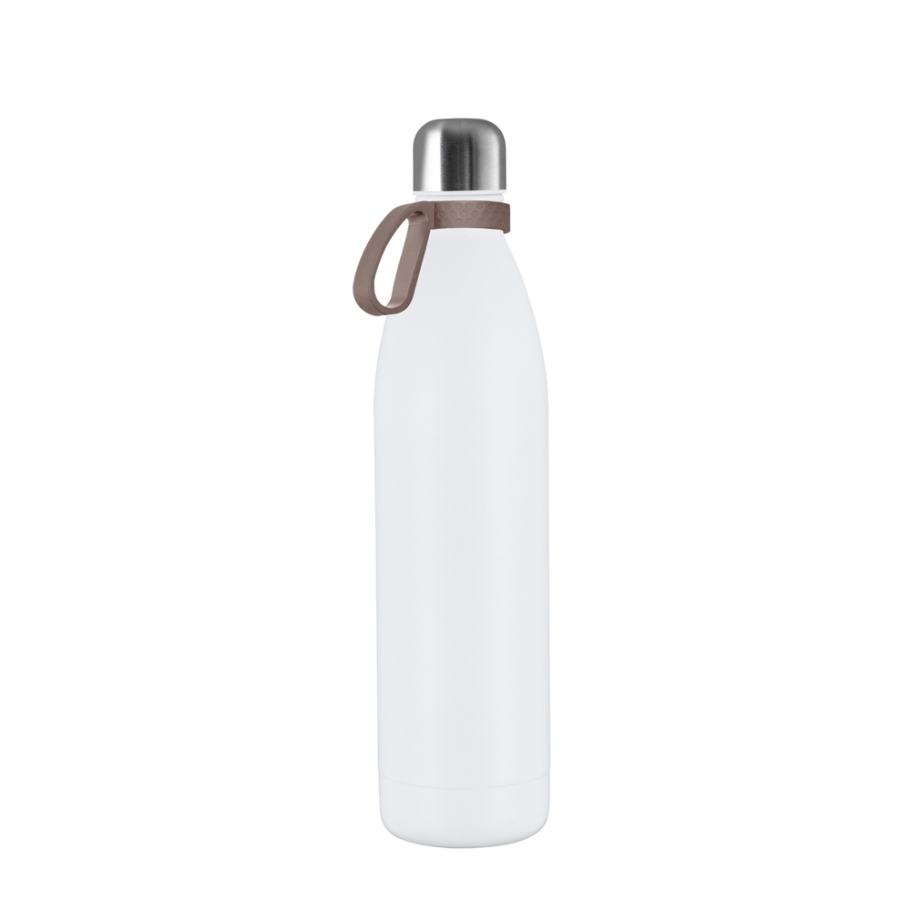 Thermotrinkflasche RETUMBLER-NIZZA XL - silber, weiß, braun