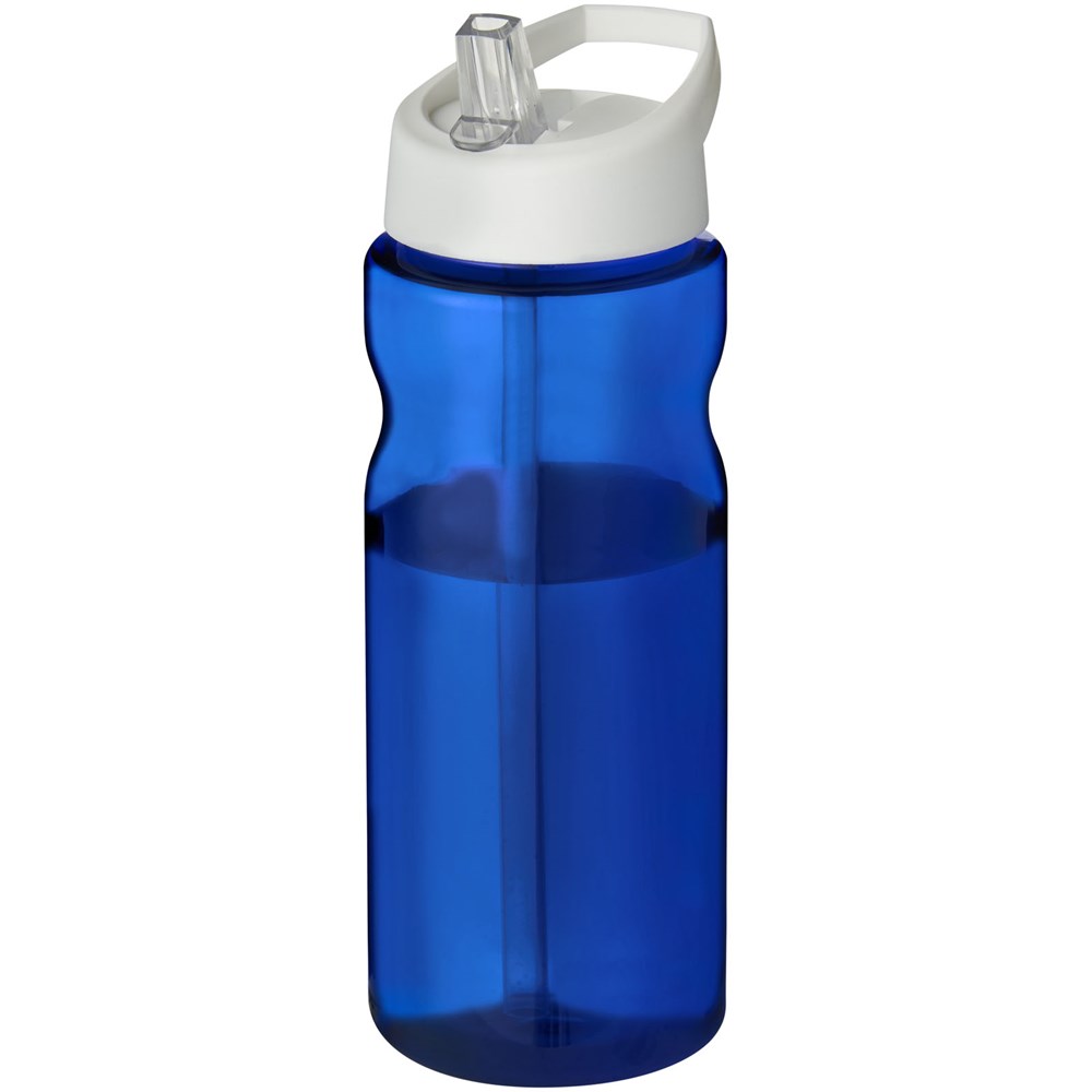 H2O Active® Base Tritan™ 650 ml Sportflasche mit Ausgussdeckel - blau, weiss
