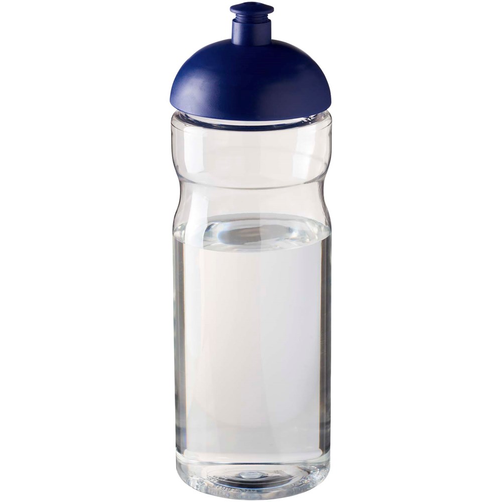 H2O Active® Eco Base 650 ml Sportflasche mit Stülpdeckel - transparent, blau