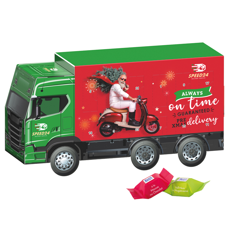 Adventskalender LKW, Ritter SPORT Schokowürfel