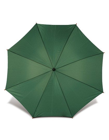 L-merch - Automatik-Holzstockschirm Cork - dark green