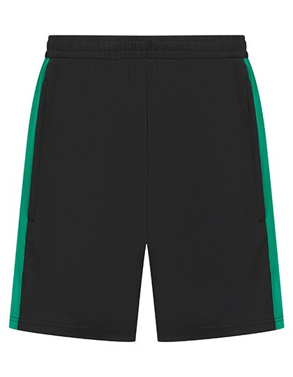 Finden+Hales - Adults Knitted Shorts With Zip Pockets - Black, Emerald