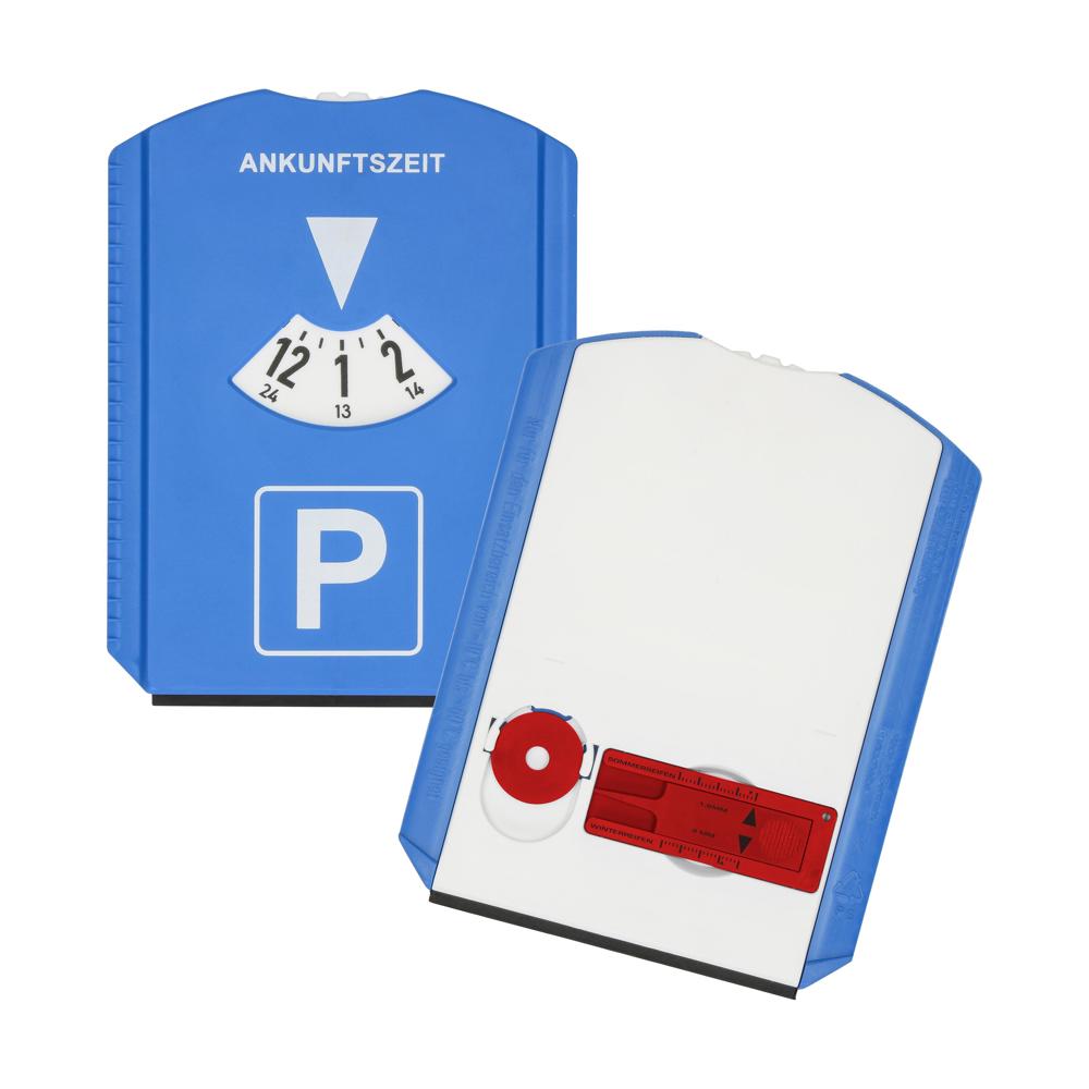 Parkscheibe "Profi" - blau/weiß/rot