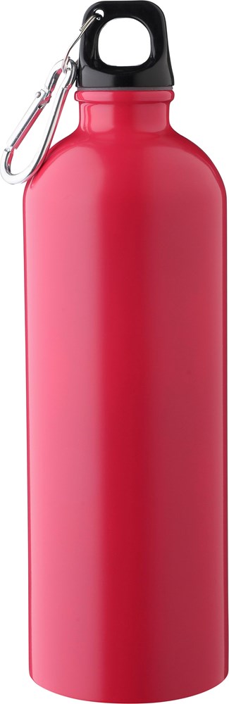 Recycelte einwandige Edelstahlflasche (750 ml) Emeric - rosa
