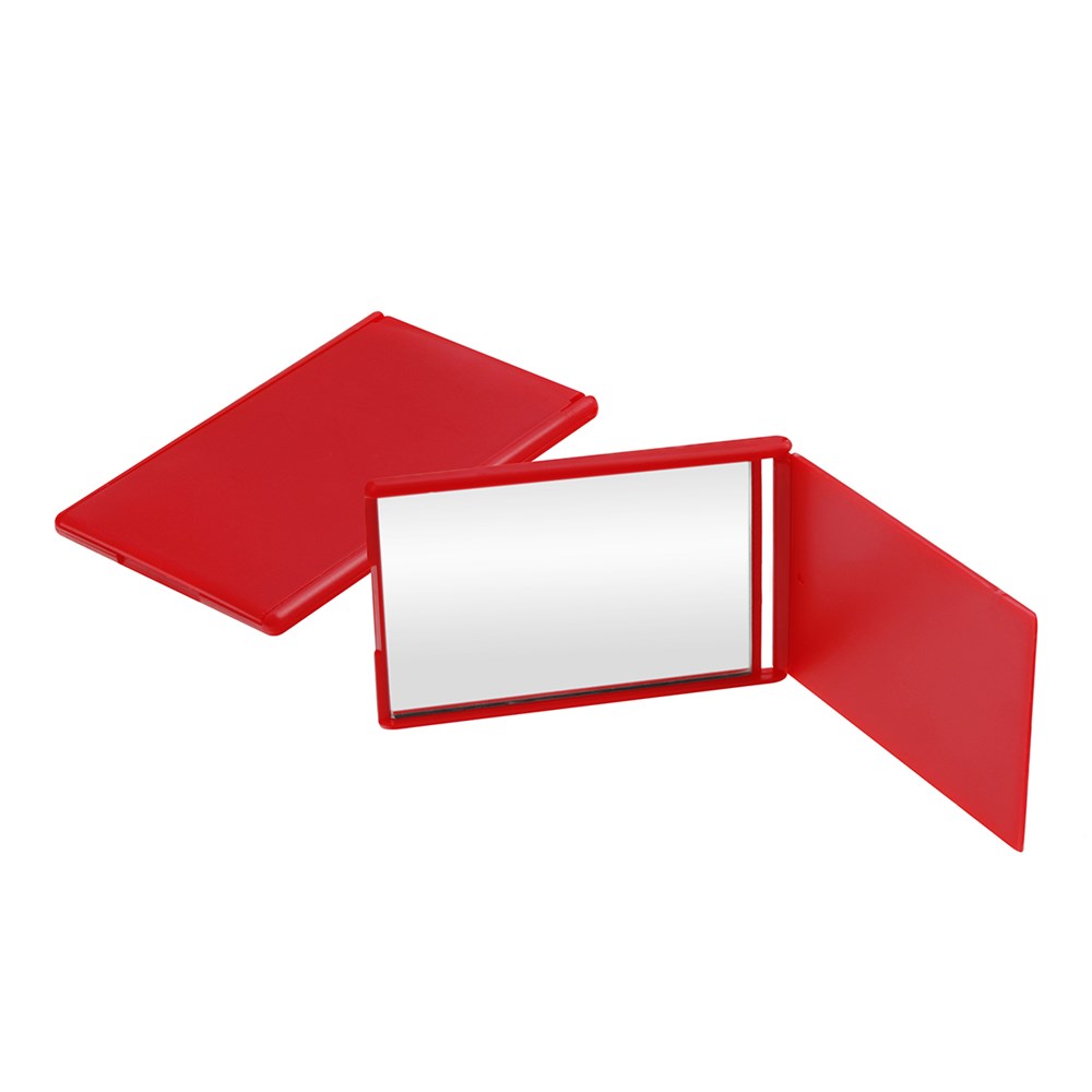 Taschenspiegel, rechteckig - rot