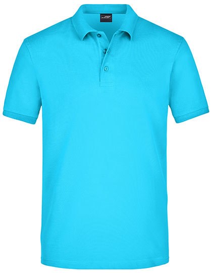 Daiber - Men´s Elastic Polo Piqué - Turquoise