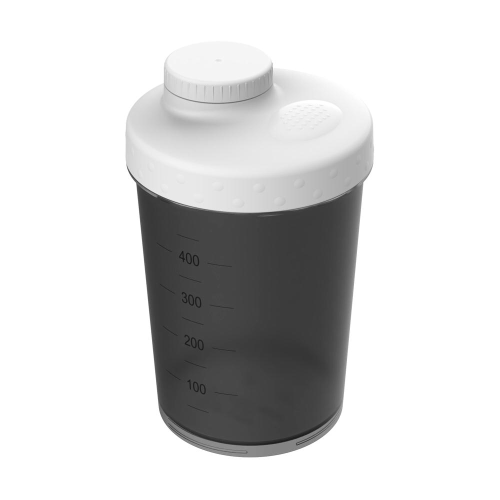 Shaker "Energy", 0,40 l - transparent-grau/weiß