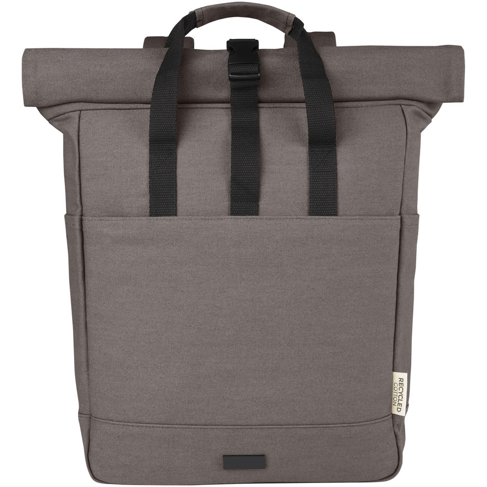 Joey 15" GRS Rolltop Laptoprucksack aus recyceltem Canvas 15 L