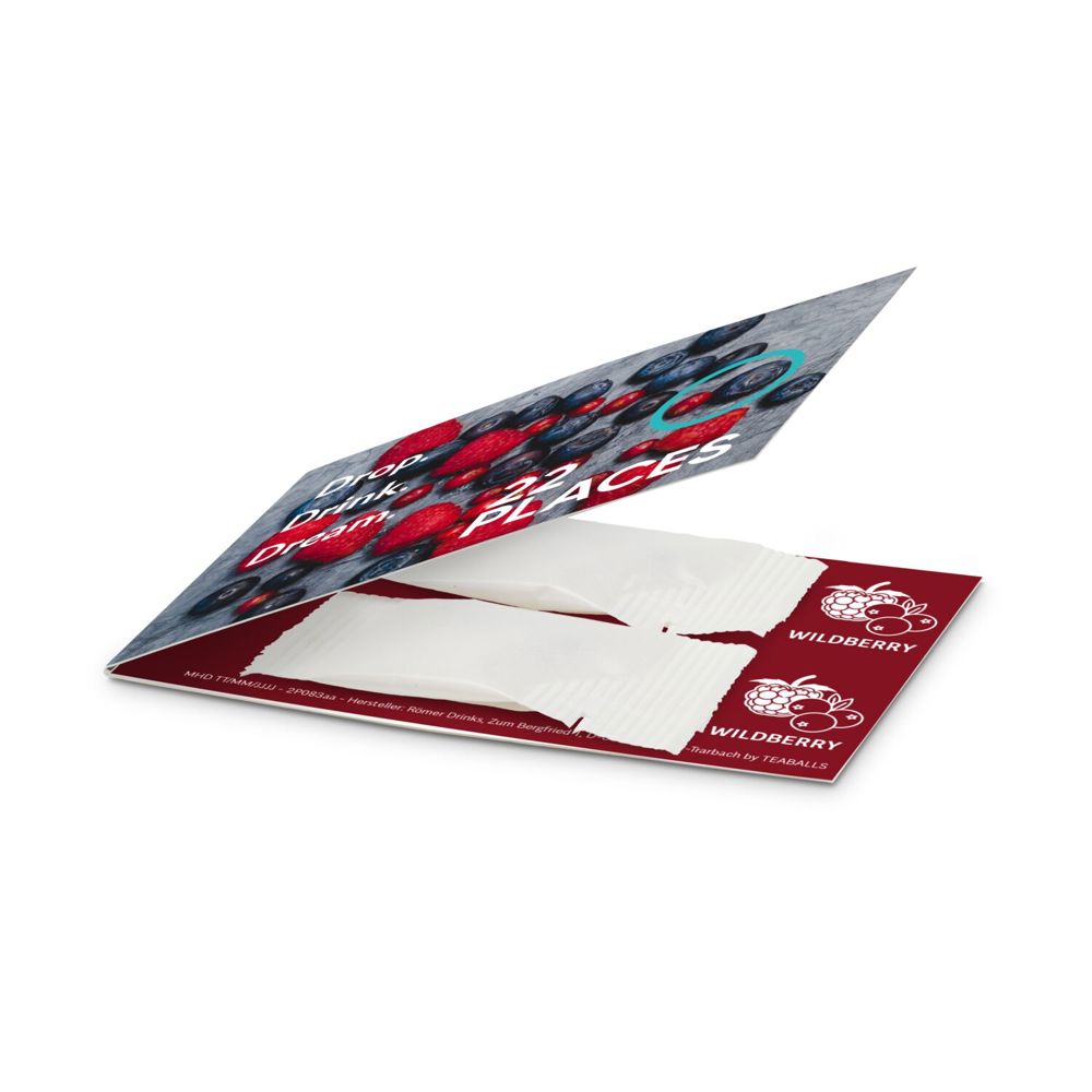 Promo Drops by TEABALLS - 2 Sachets (2x 6-8 Wildberry Drops für ein Erfrischungsgetränk mit bis zu 1 L)