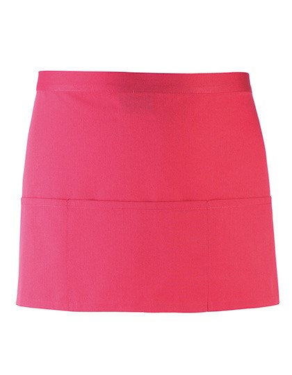 Premier Workwear - Colours Collection 3-Pocket Apron - Hot Pink (ca. Pantone 214C)