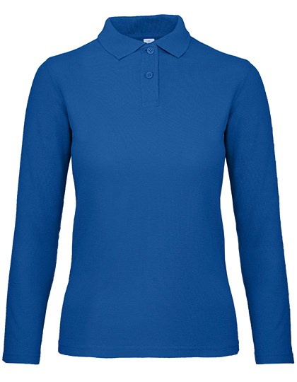 B&C BE INSPIRED - Women´s Long Sleeve Polo ID.001 - Royal Blue