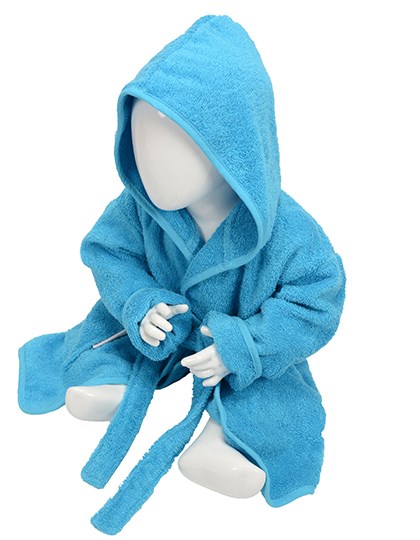 ARTG - Babiezz® Bathrobe With Hood - Aqua Blue, Aqua Blue