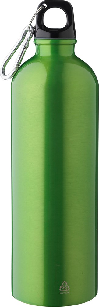 Recycelte einwandige Edelstahlflasche (750 ml) Emeric - hellgrün