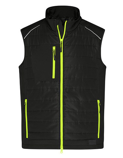 Daiber - Men´s Hybrid Vest - Black, Neon Yellow