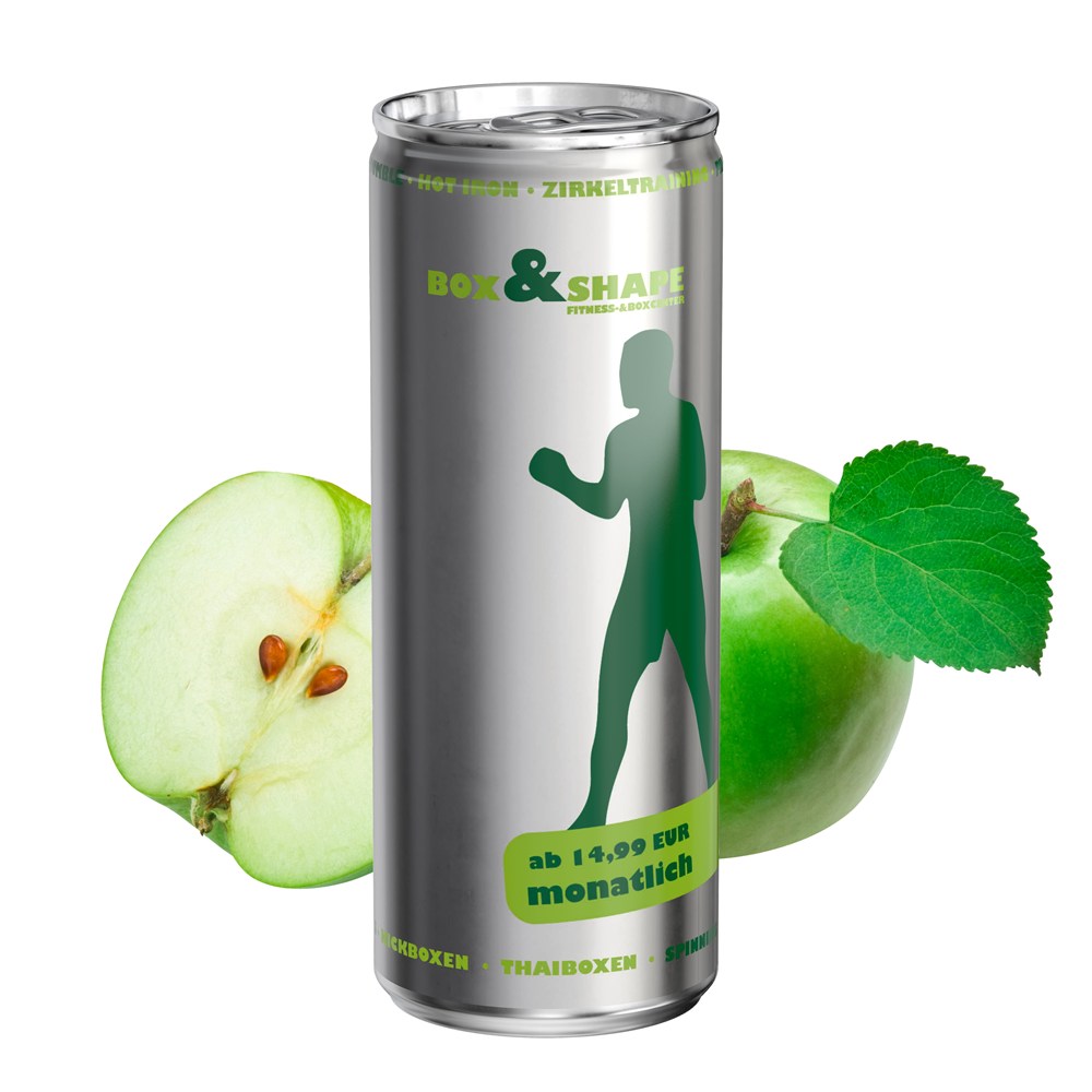 Apfelspritzer Fullbody transp. (glänzend)