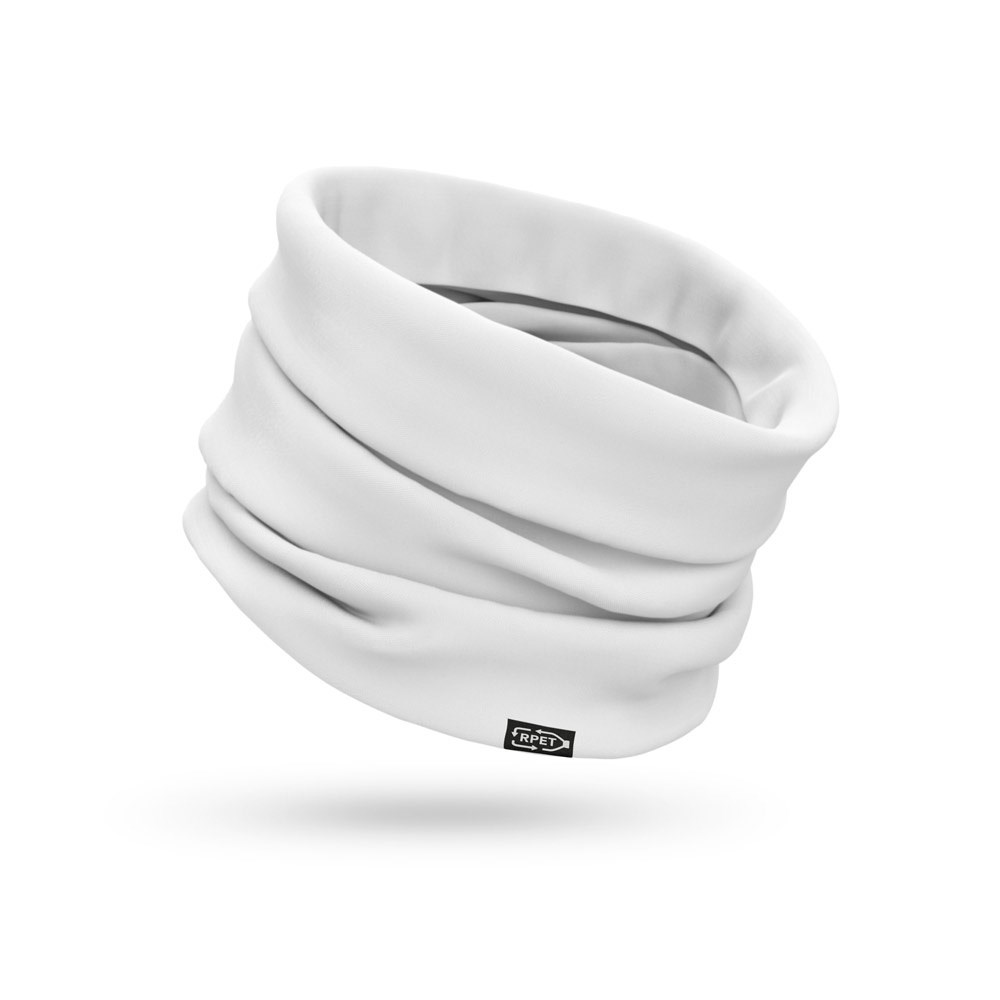 KOLKATA. Multifunktionstuch aus recyceltem Polyester (100% rPET) (120 g/m²) - Weiß