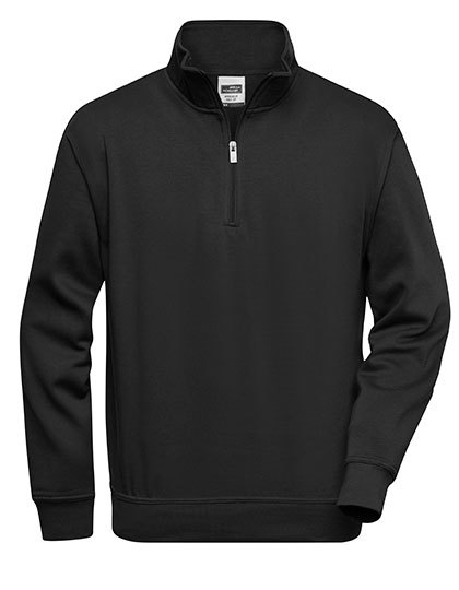 Daiber - Workwear Half Zip Sweat - Black