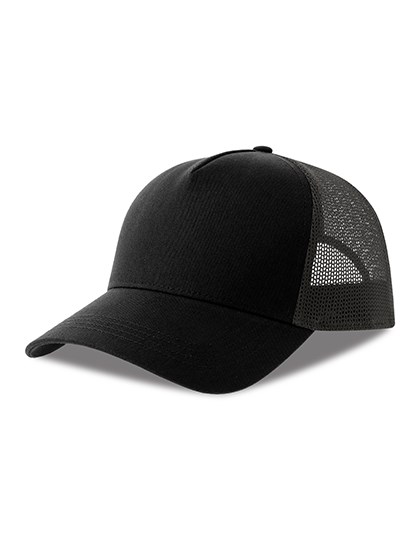 Atlantis - Rapper Cotton-S Cap - Black, Dark Grey