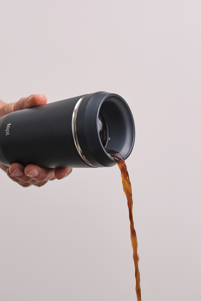 Topl-Trinkbecher aus rec. Stahl mit 360-Grad-Deckel 354ml