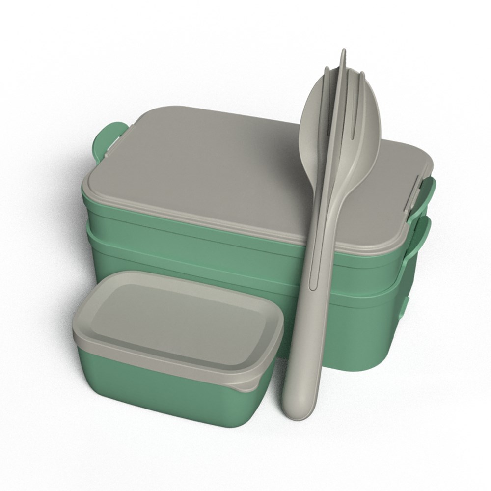 KOZIOL STAKK BENTOBOX READY - nature leaf green