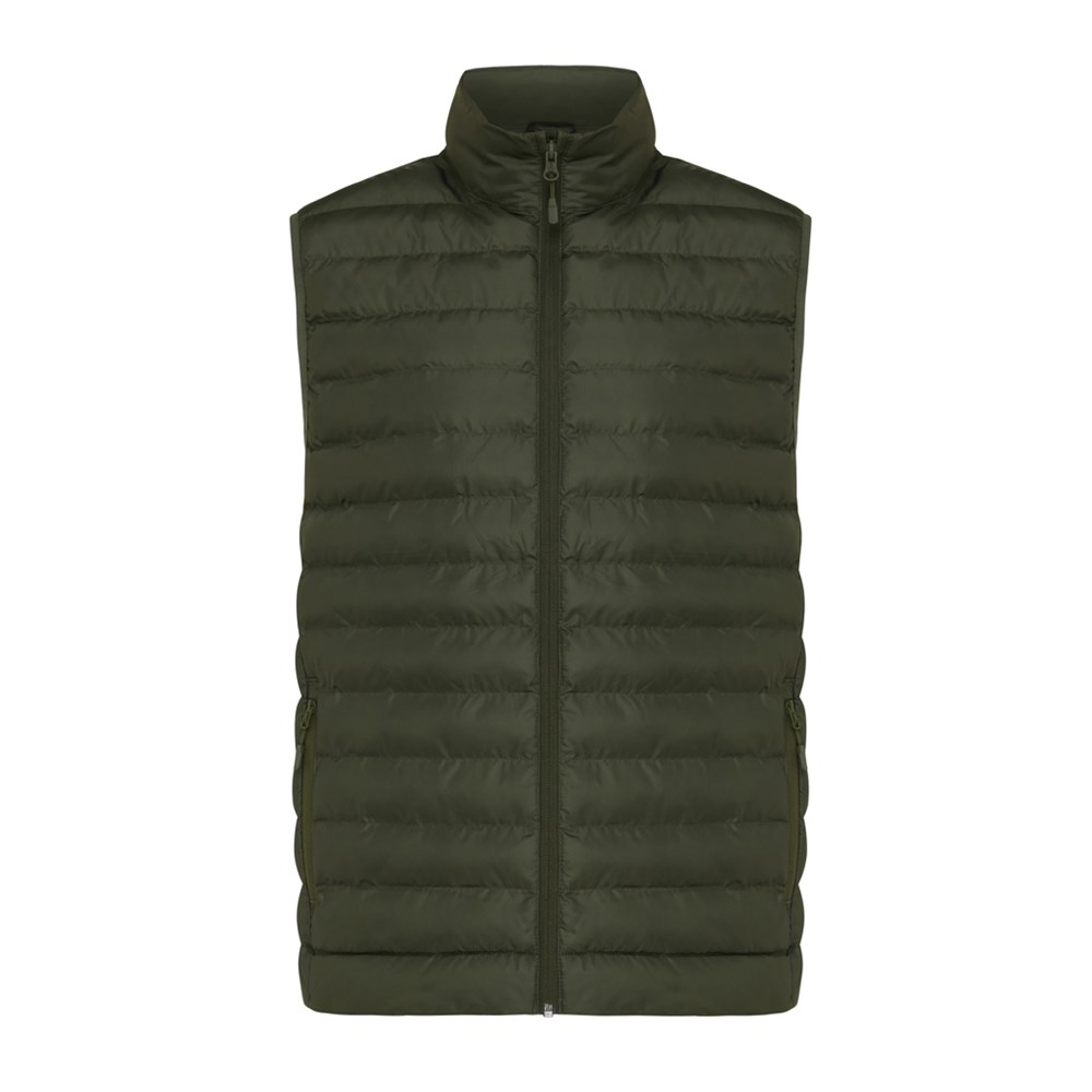 IQONIQ Meru Herren Bodywarmer aus recyceltem Polyester - khaki (± PMS 18-0523 TCX)
