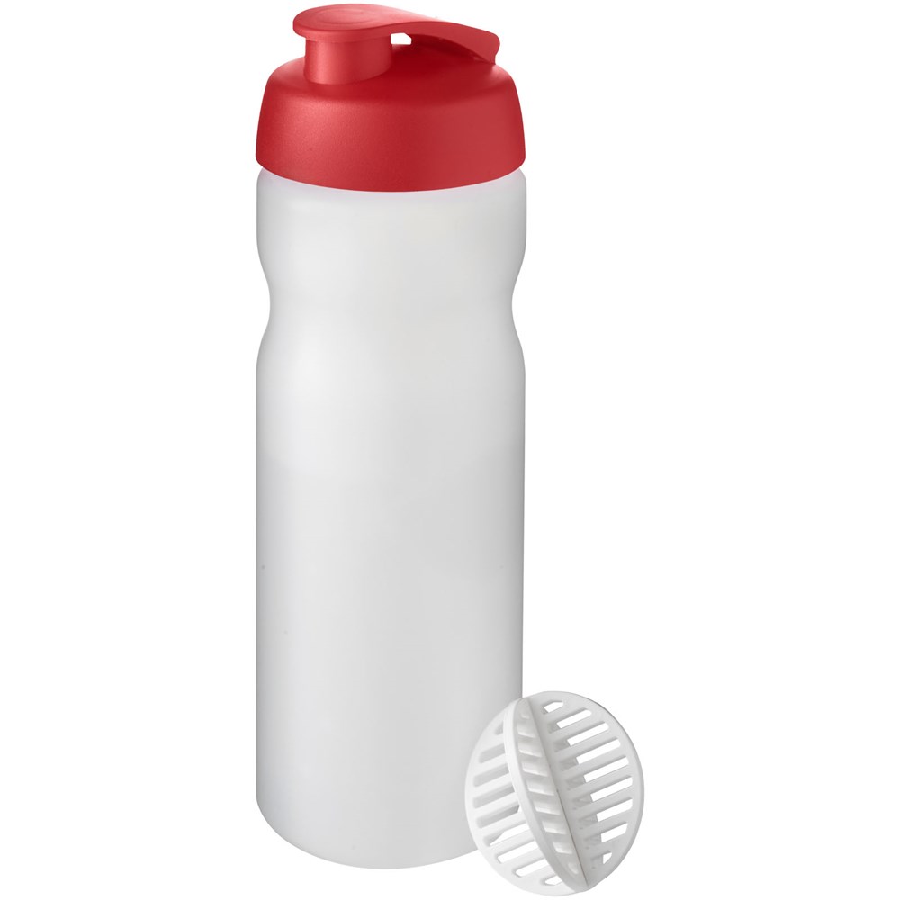 Baseline Plus 650 ml Shakerflasche - rot, klar mattiert