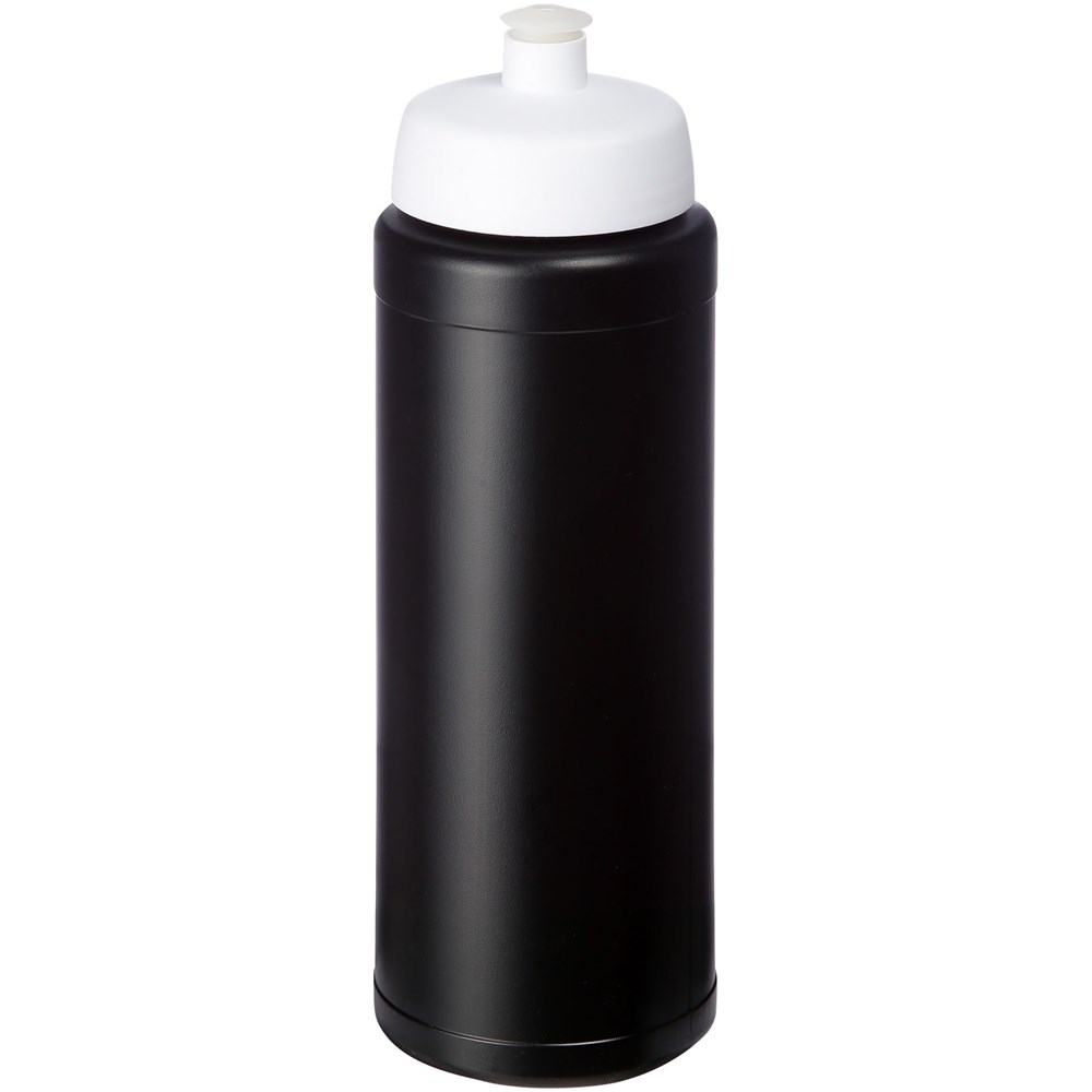 Baseline® Plus 750 ml Flasche mit Sportdeckel - schwarz, weiss