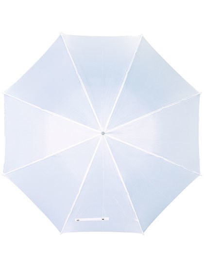 L-merch - Automatik Stockschirm mit Kunststoffgriff - White