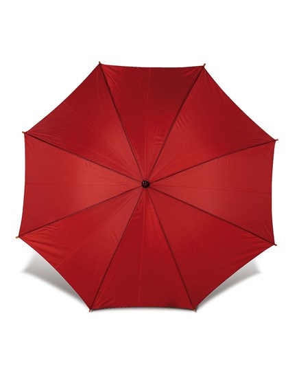 L-merch - Automatik-Holzstockschirm Cork - bordeaux