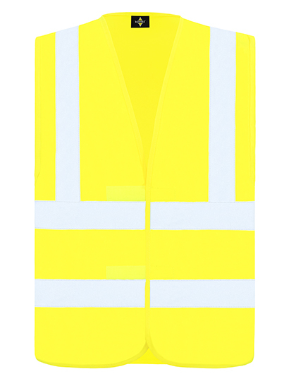 Korntex - Hi-Vis Safety Vest With 4 Reflective Stripes Hannover - Signal Yellow
