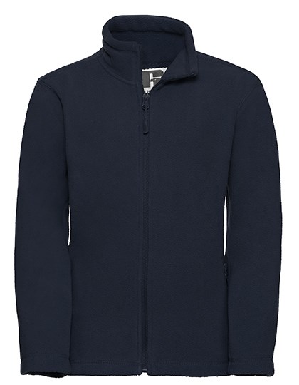 Russell Athletic - Kids Full Zip Outdoor Fleece - French Navy