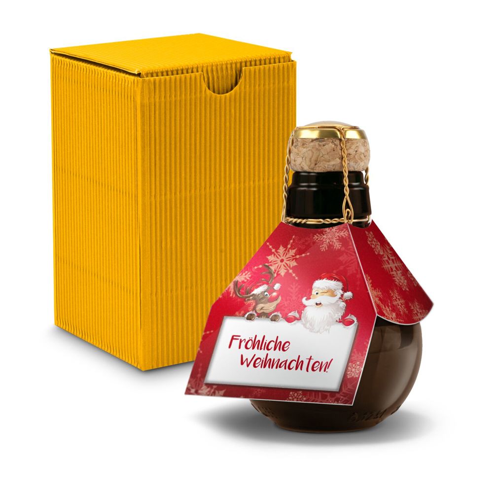Kleinste Sektflasche der Welt! Fröhliche Weihnachten — Inklusive Geschenkkarton, 125 ml
