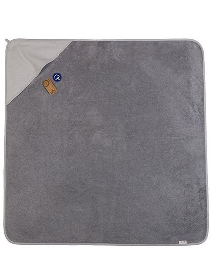 ARTG - PRINT-Me® Baby Hooded Towel - Anthracite Grey, Light Grey