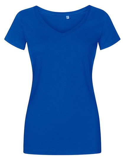 X.O by Promodoro - Women´s V-Neck T-Shirt - Azur Blue